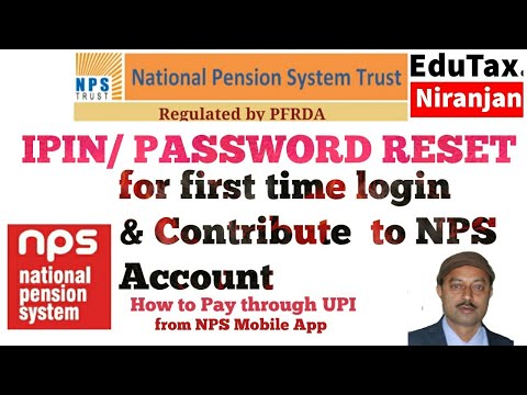 How to Reset IPIN/ PASSWORD  from NPS Mobile App for first time login & Contribute to  NPS account.