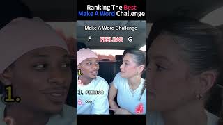Ranking The Funniest Make A Word Challenge Moments 😂 #shorts #challenge #wordplay #viral