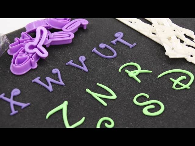 How to use Delicate Fondant Letter Cutters - Bake & Deco Warehouse 