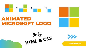 Animated Microsoft Logo - HTML & CSS Animation