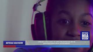 UNICEF: 6 DE CADA 10 ADOLESCENTES EN RD SESIENTEN INSEGUROS EN INTERNET