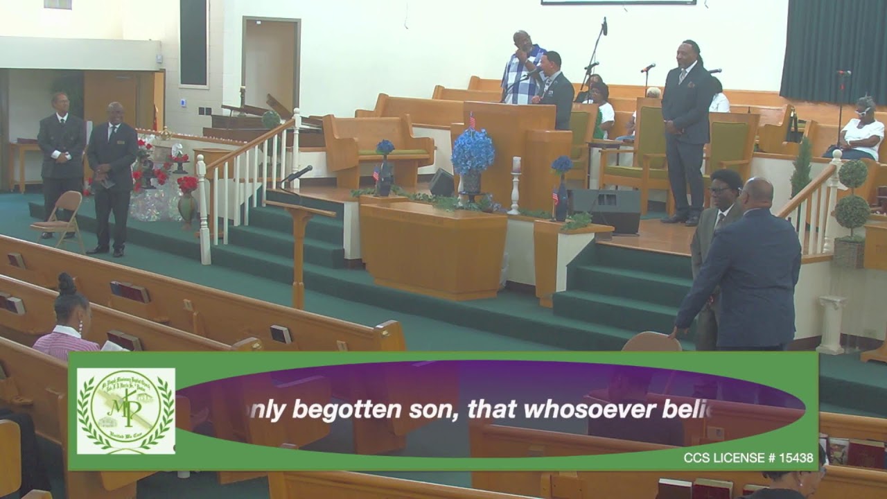 Mt Pisgah MB Church  - Sunday, July 19, 2026 - Morning Worship Service