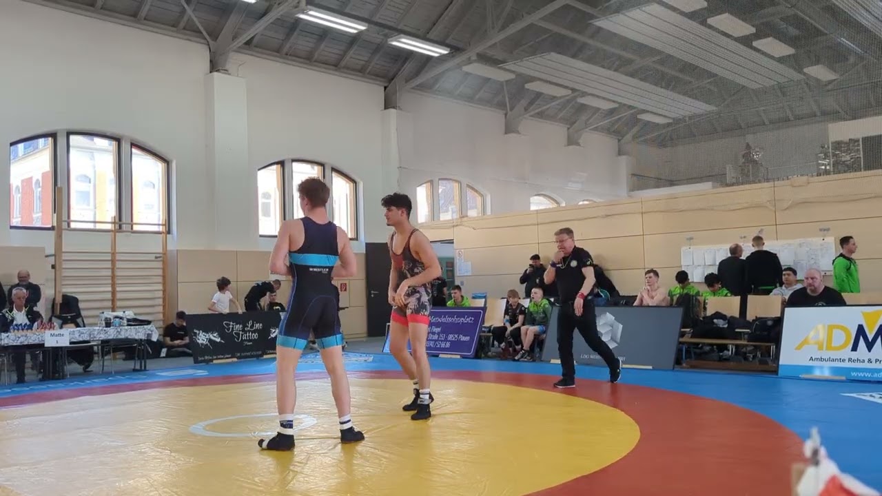 WRESTLING/RINGEN. Sachsenmeisterschaft 2026. U 20. 92 kg. Barbieru Gabriel - Müller Paul