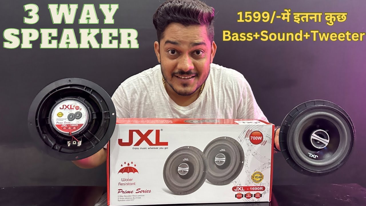 Car 3 Way Door Speakers 🔊 JXL1690R Unboxing Testing Best Car Door