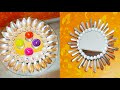 DIY / Easy &amp; Beautiful Wall Decor / Best Out Of Waste / Disposable Plastic Spoon reuse idea