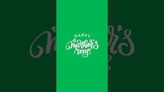 Happy Mothers Day Text Animation #Motiongraphics #Happymothersday #Greenscreen #Textanimation