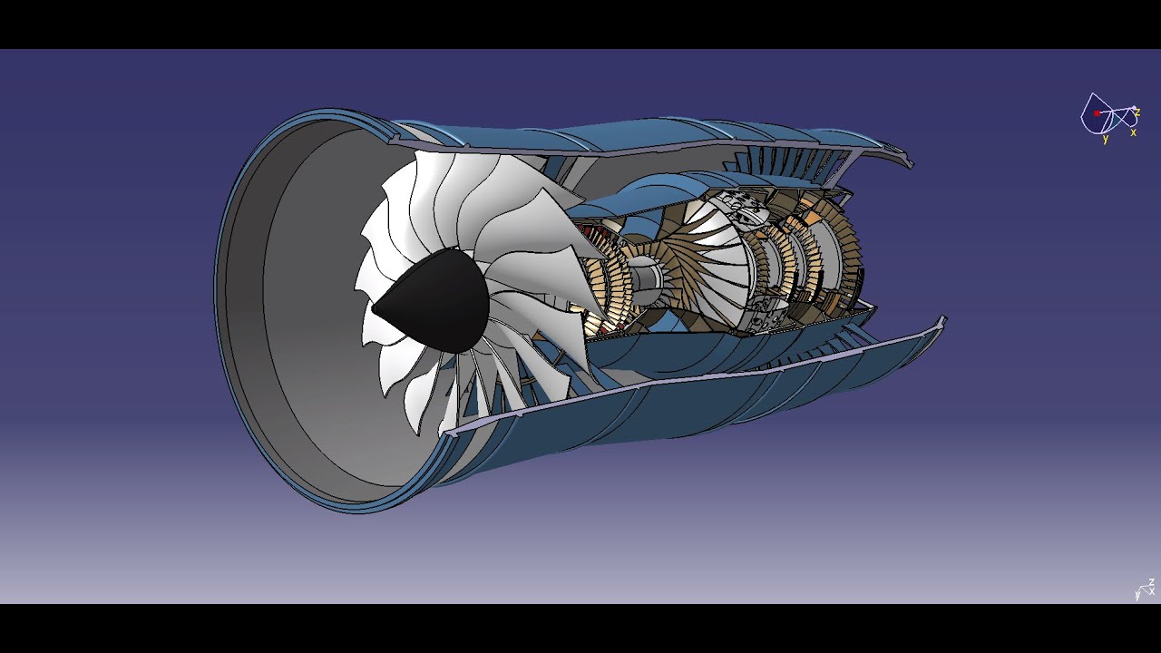 Catia v5 Design a turbine in Generative shape design - YouTube