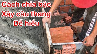 cách tính chia bậc xây cầu thang gác lửng đơn giản dễ hiểu nhất