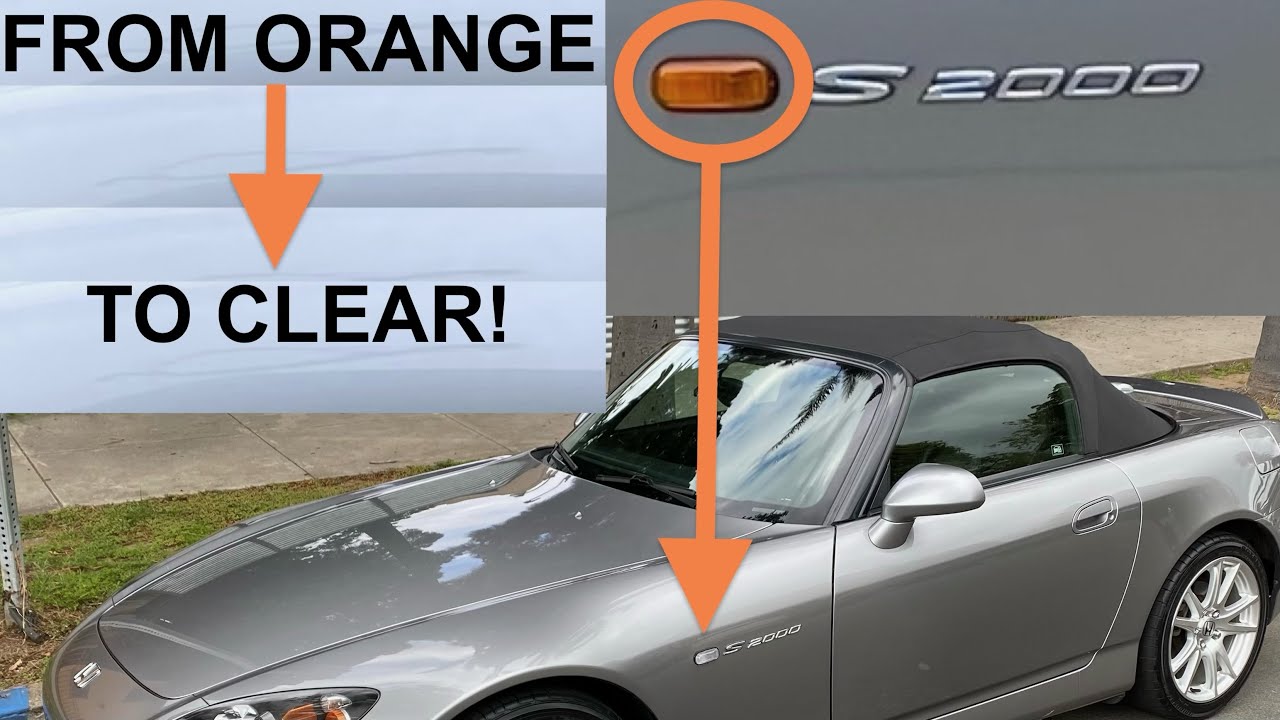 How to Install Clear Side markers - Honda S2000! - YouTube