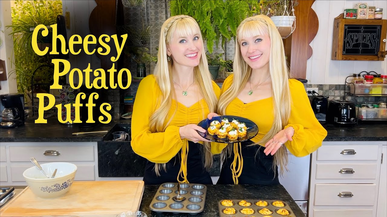 Cheesy Potato Puffs - Cooking with the Harp Twins!