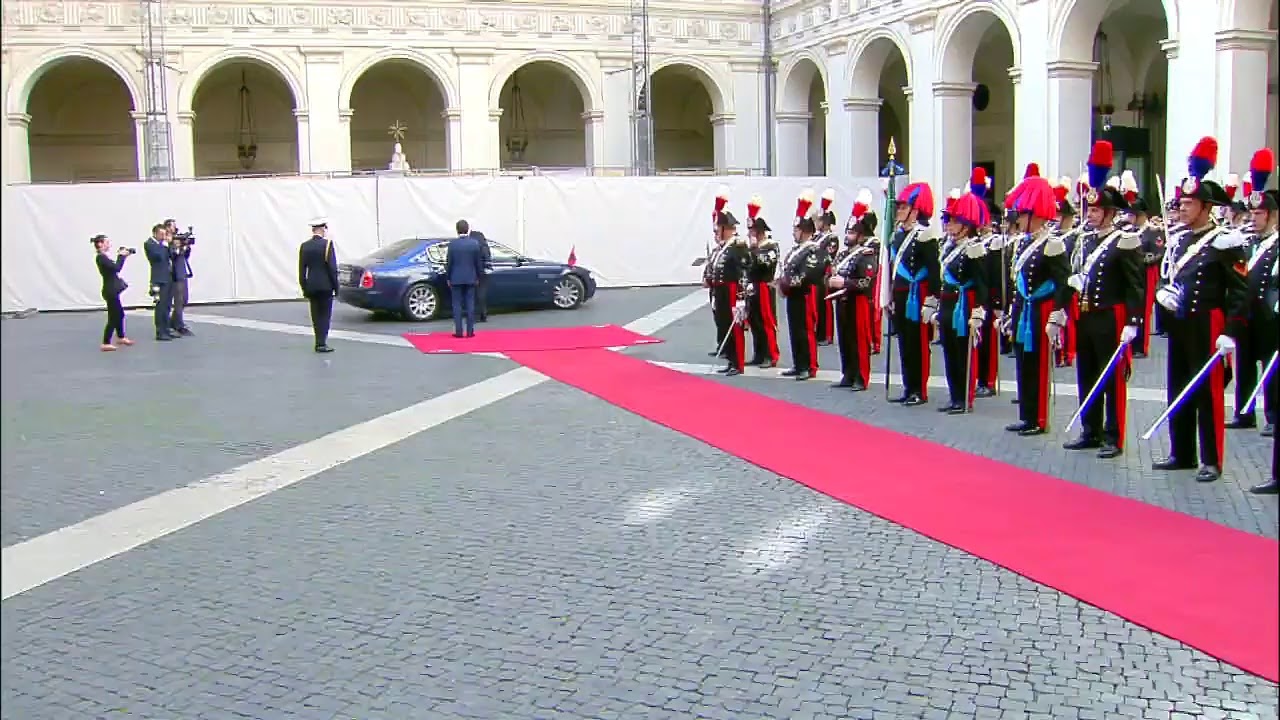 Il Presidente Conte accoglie il Primo Ministro della Repubblica d’Albania, Edi Rama