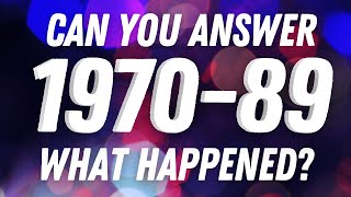Can You Answer? 1970 - 1989 Memory Trivia Quiz screenshot 4