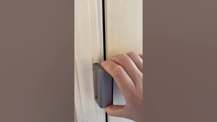 How to open the Extra Reinforcement Security Lock with 2 1/2 Screws in to stud