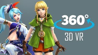 [360º 3D VR] [MMD] [TEST] 告白日和、です！ (ft. Lana & Linkle) [ゼルダ無双]