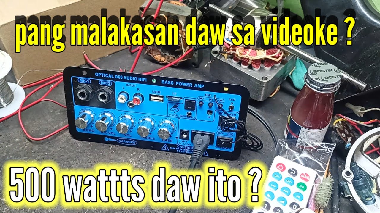 D60 bass power amp  bluetooth amplifier review