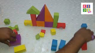 unboxing spark foam building blocks -safe and soft blocks to buildult - colored structures#foam#kids screenshot 2