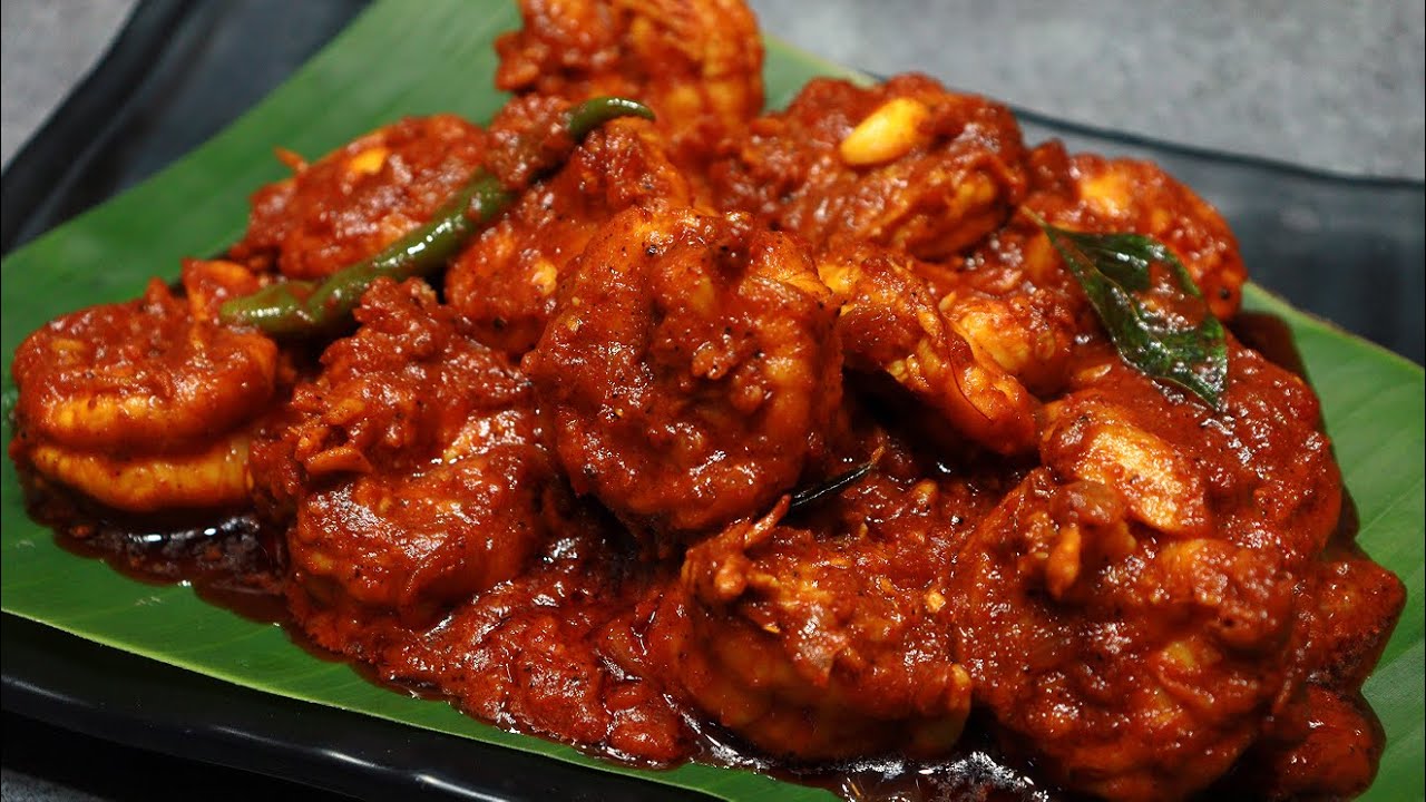 Restaurant-Style Chemmeen Garlic Fry | Prawn Garlic Masala (Semi-Gravy)