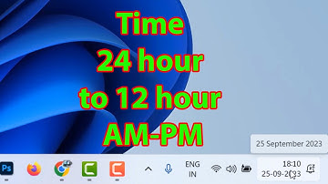 How to change time to 12 hour format in windows 11