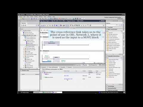 30: How to Access and Use Cross Reference Information in TIA Portal