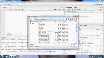 R Programming Tutorials Lesson 4 Rmarkdown and knitr packages with view of all packages in Cran and