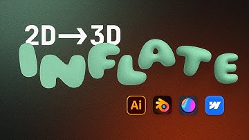 Go from 2D to 3D inflated text interaction with Spline and Webflow