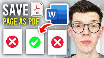 How To Save One Page As PDF In Word - Easy Guide