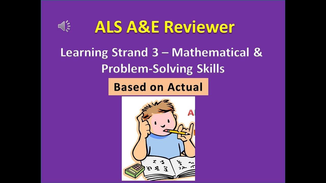 mathematical and problem solving skills als