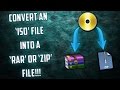 How To Convert An 'ISO' File Into A 'RAR' Or 'ZIP' File (No Downloads Needed!!!)