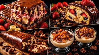 🔥 4 Amazing Desserts in 6 Minutes 🍫So Easy You Won’t Believe It!