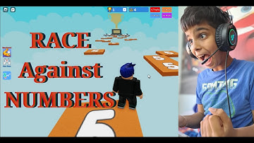 RACE Against NUMBERS | MATH BLOCK RACE | roblox