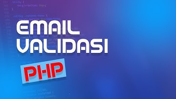 Email Validasi dengan PHP