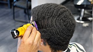 BARBER TUTORIAL: END OF WOLF | HIGH LOW TAPER WITH 360WAVES