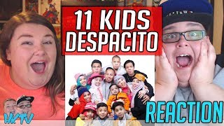Despacito Cover by GENHALILINTAR Mom&11kids (ALL AGES LYRICS) REACTION!! 🔥