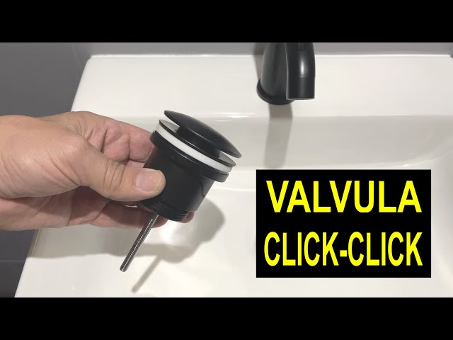 Cómo instalar válvula de click clack y sifón de lavabo 