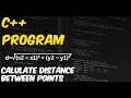 c   program to find distance between two points D=√(x2−x1)2 (y2−y1)2 |2023 program| c   program.