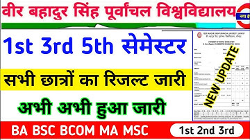 Vbspu Result 2024|Vbspu Ba 3rd Semester Result 2024|Vbspu Result 2023|Vbspu Examination Form 2024