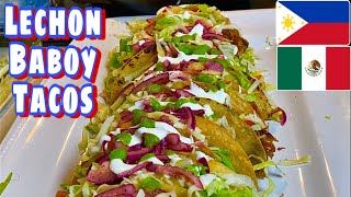 LECHON BABOY CRISPY TACOS RECIPE • Filipino/Mexican Fusion