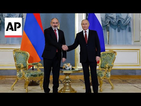 Vladimir Putin meets Armenia PM Nikol Pashinyan in Moscow