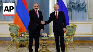 Vladimir Putin meets Armenia PM Nikol Pashinyan in Moscow