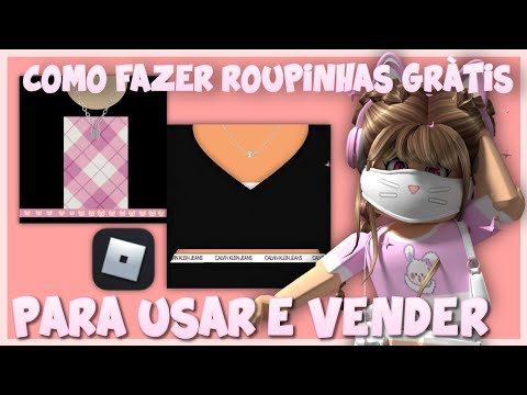 COMO FAZER ROUPAS NO ROBLOX DE GRAÇA, SEM ROBUX, SEM GRUPO, SEM PREMIUM… 💜  