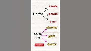 How to use the verb GO  in English ?
