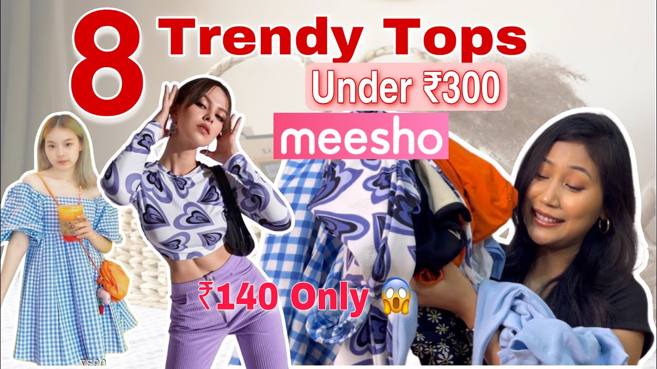 Huge Meesho Trendy Tops Starting at ₹140 😱 Meesho Tops haul 💕 Pretty Pia  