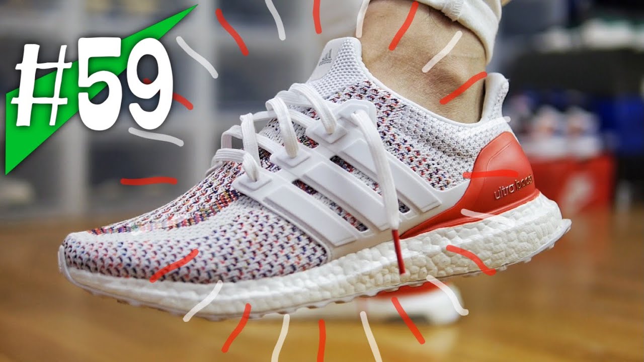 ultra boost 2.0 multicolor on feet