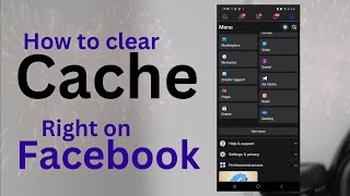 How to clear Cache memory on facebook | Gist place