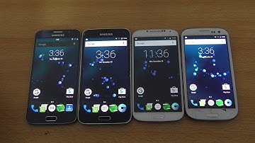 Android 6.0.1 Samsung Galaxy S6 vs S5 vs S4 vs S3 - Which is Faster (4K)