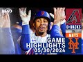 Mets vs diamondbacks 5302024  ny mets highlights  sny