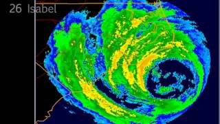 Radar Imagery of Hurricane Isabel (2003)