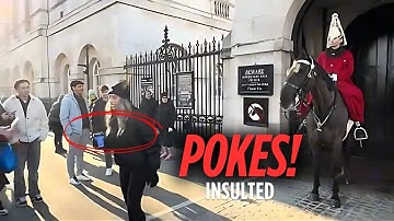 ROYAL GUARD POKES TOURIST with BAYONET?! Crowd Left Speechless