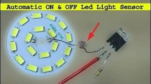 Make daylight Automatic ON OFF Light sensor using mosfet & LDR