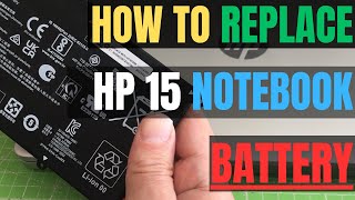 How To REPLACE HP Pavilion 15 au076sa Notebook Laptop BATTERY